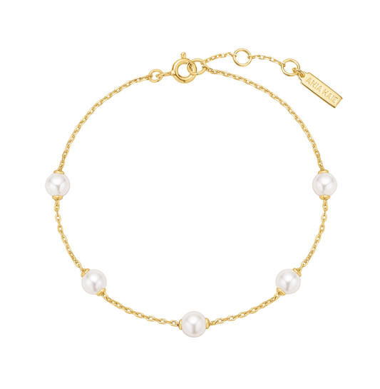  Miss Dainty - Gliederarmbänder - Silber / 14kt GP - Perle